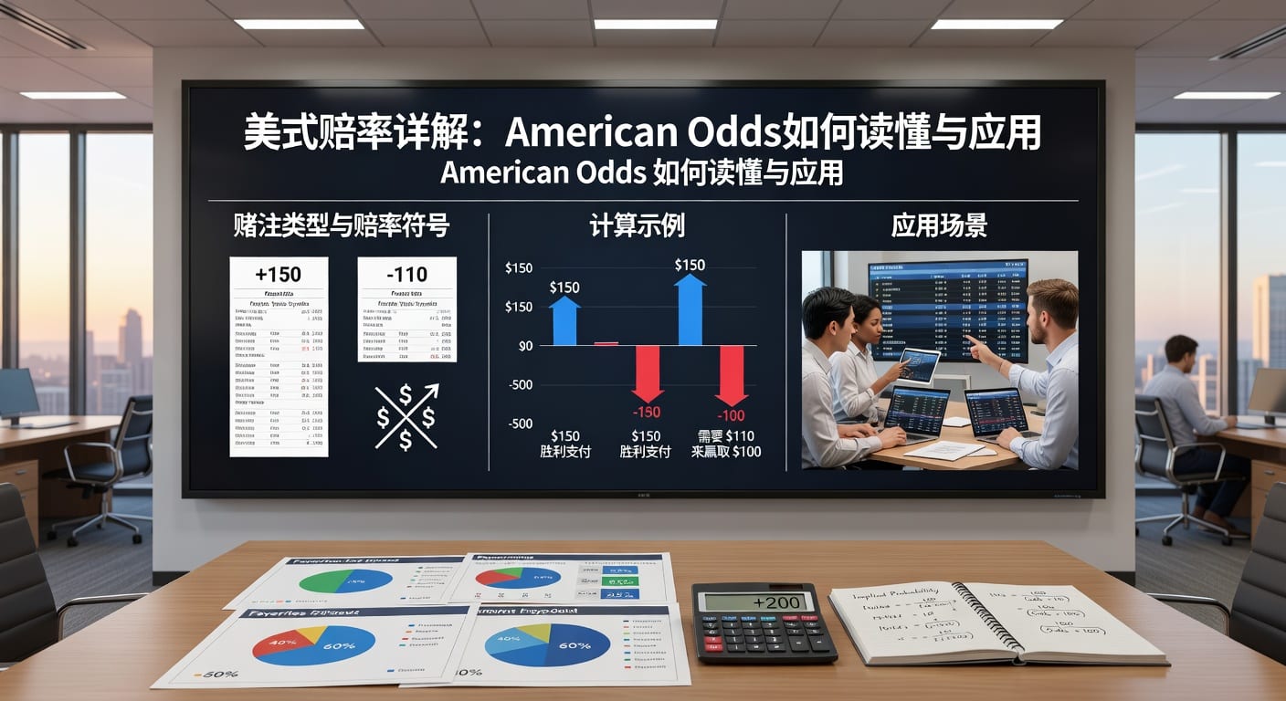 美式赔率 american odds：读法换算与投注判断