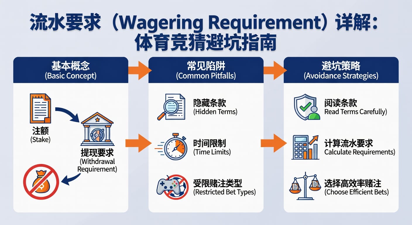 流水要求 wagering requirement 解读：体育投注风控与清算要点